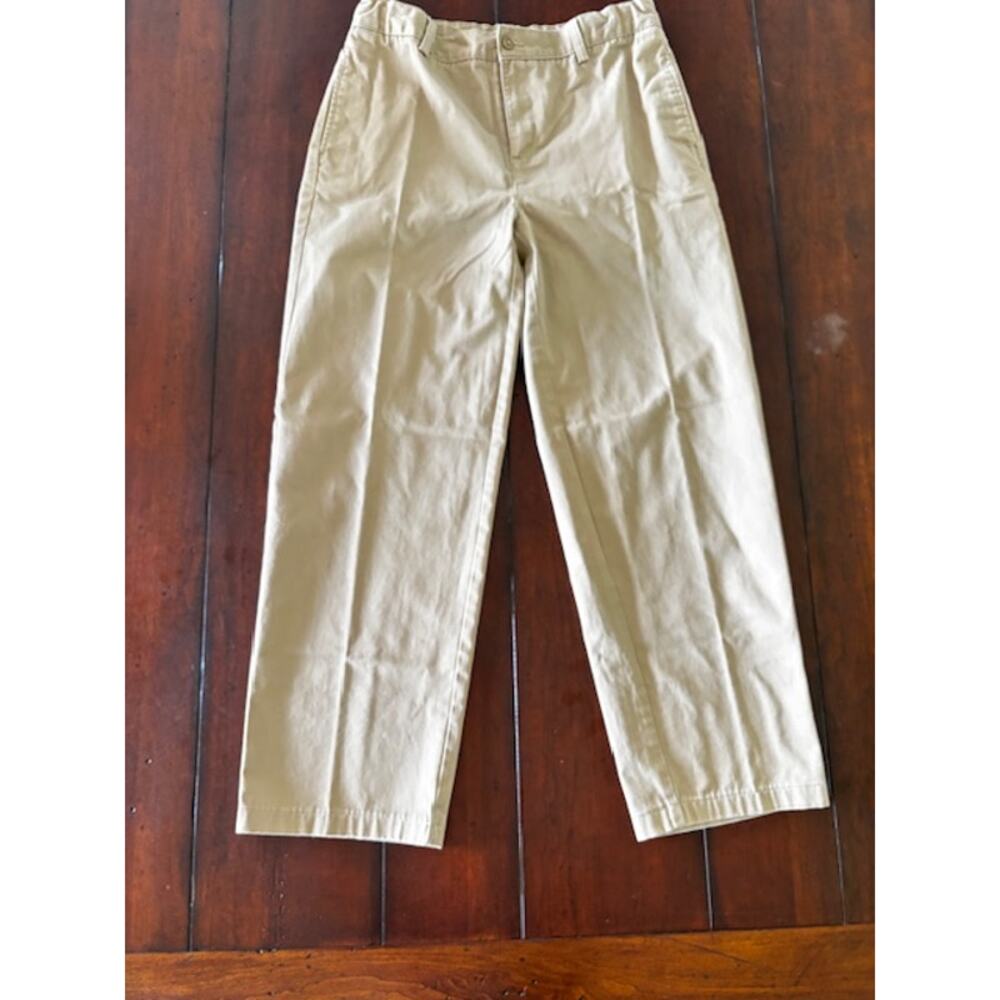 Lands End Boys Khaki Chino Pants Size 20 School Uniform Classic Fit
